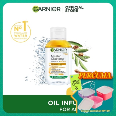 GARNIER - MICELLAR OIL INFUSED CLEANSING WATER 50ML