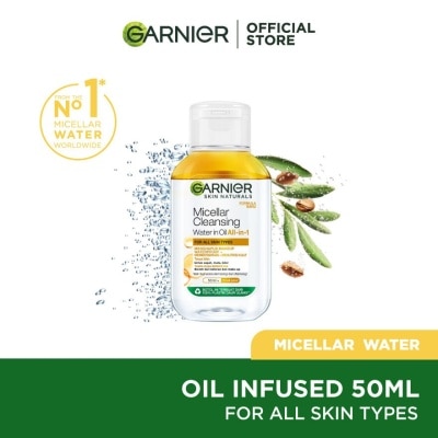 GARNIER MICELLAR OIL INFUSED CLEANSING WATER 50ML