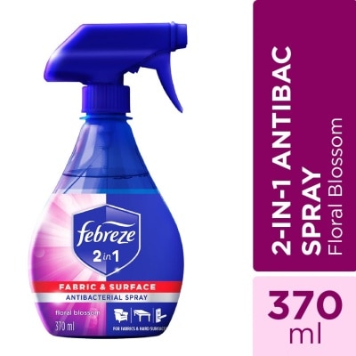 FEBREZE 2-in-1 Antibacterial Disinfectant Spray Floral Blossom 370ml Bottle