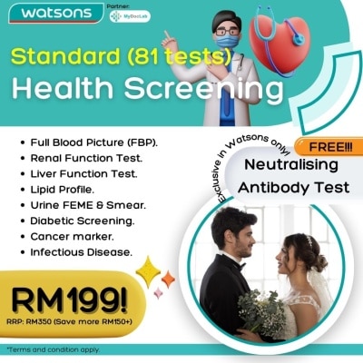 MYDOCLAB Standard Health Screening Voucher (81 test)