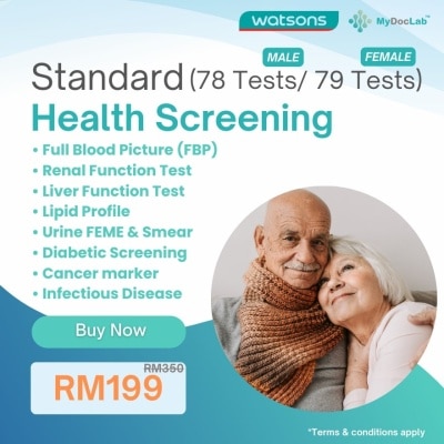 MYDOCLAB Standard Health Screening Voucher (78 Tests/79 Tests)