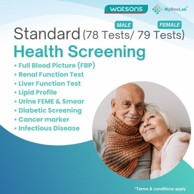 MYDOCLAB Standard Health Screening Voucher (78 Tests/79 Tests)