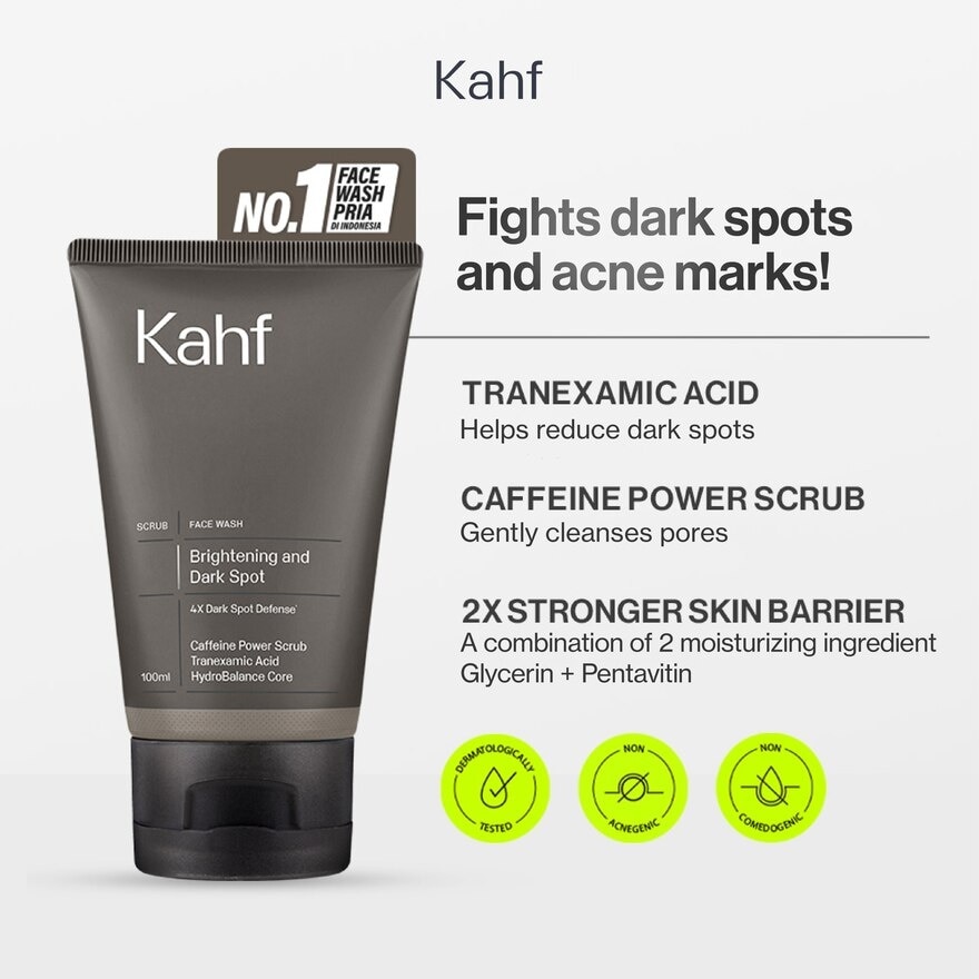Kahf Brightening and Dark Spot Scrub Face Wash 100 ml