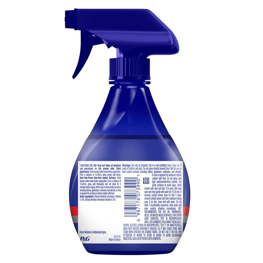 2-in-1 Antibacterial Disinfectant Spray Fresh Breeze 370ml Bottle