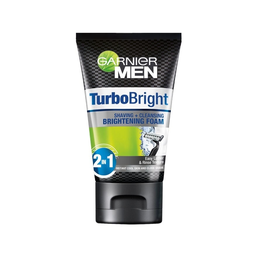 Turbobright Brightening Shaving + Cleansing Foam 100ml