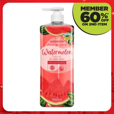 WATSONS Watermelon Gel Body Wash 1L