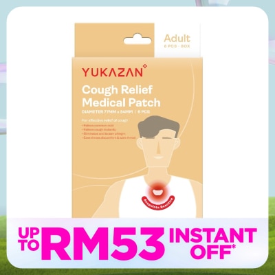 YUKA ZAN Adult Cough Relief Medical Patch 6's