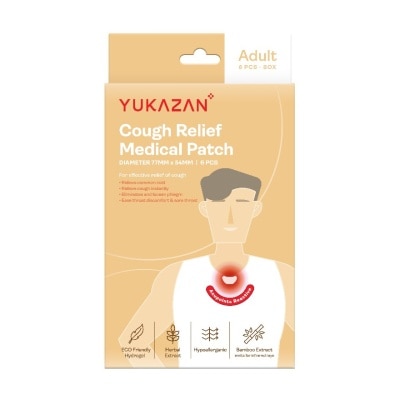 YUKA ZAN Adult Cough Relief Medical Patch 6's