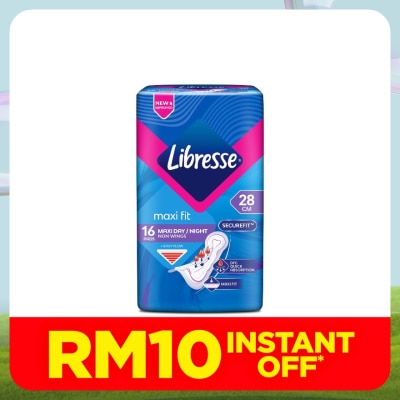 LIBRESSE Libresse Maxi Non Wings 28cm 16s