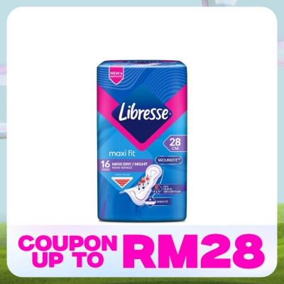 LIBRESSE Libresse Maxi Non Wings 28cm 16s