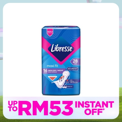 LIBRESSE Libresse Maxi Non Wings 28cm 16s