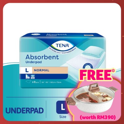 TENA Absorbent Underpad Large 8s