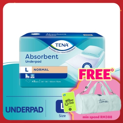 TENA Absorbent Underpad Large 8s