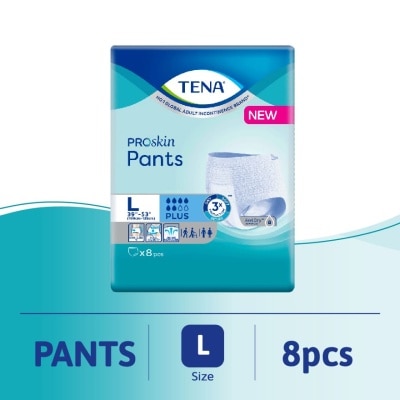 TENA PANTS PLUS LARGE 8S