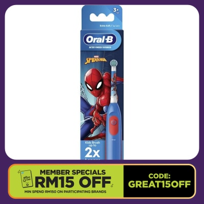 ORAL-B Pro Battery Kids Toothbrush Spiderman 1s