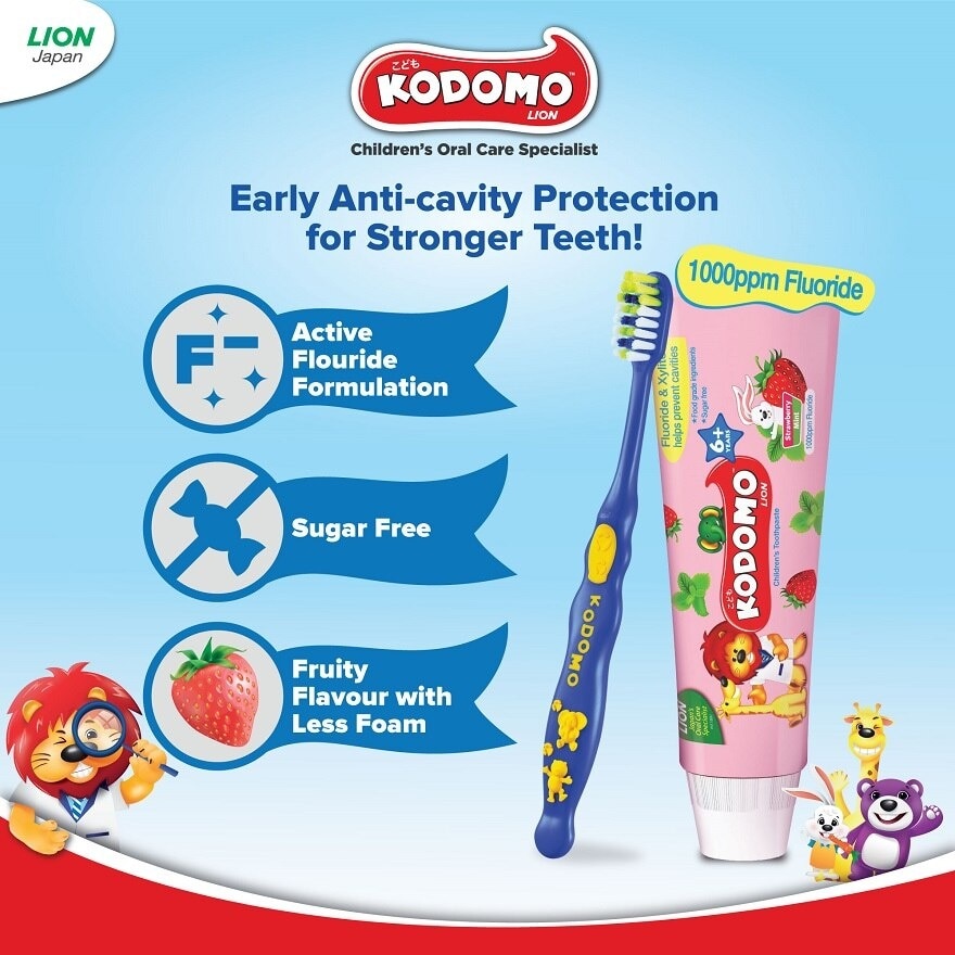 6+ Strawberry Mint Toothpaste 60g