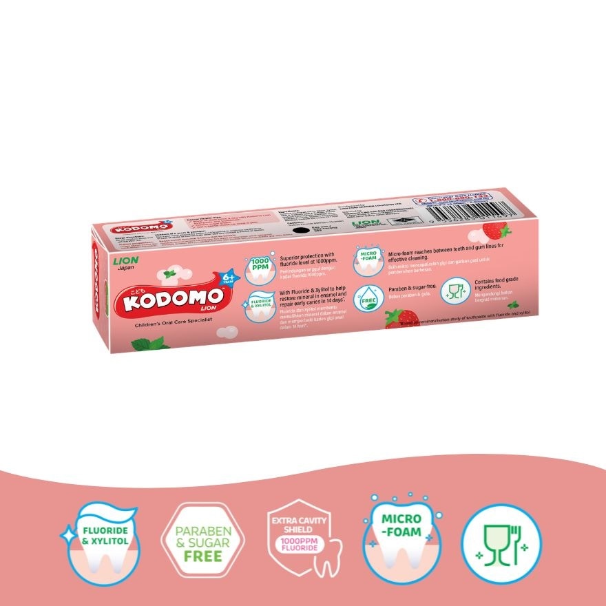 6+ Strawberry Mint Toothpaste 60g