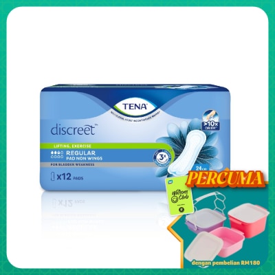 TENA - Discreet Regular Pad NW 24cm 12s