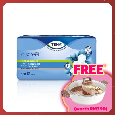 TENA Discreet Regular Pad W 24cm 12s