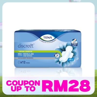 TENA Discreet Regular Pad W 24cm 12s