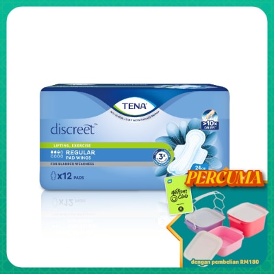 TENA - Discreet Regular Pad W 24cm 12s