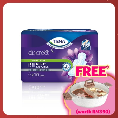 TENA Discreet Night Pad W 32cm 10s