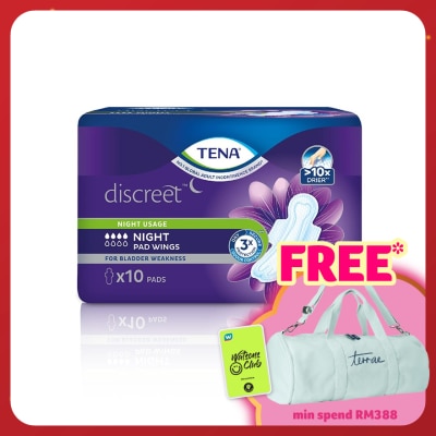 TENA Discreet Night Pad W 32cm 10s