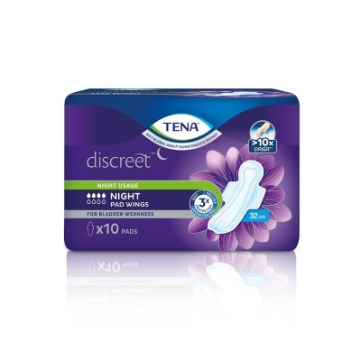 TENA Discreet Night Pad W 32cm 10s