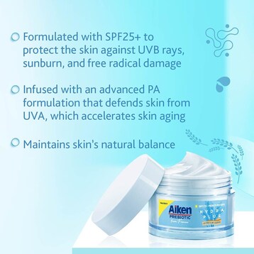 Aiken Prebiotic SPF25 Moisturiser 40g