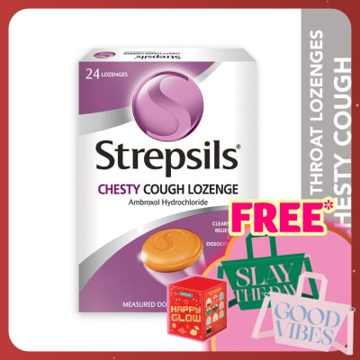STREPSILS Sore Throat Lozenges Chesty Cough 24s