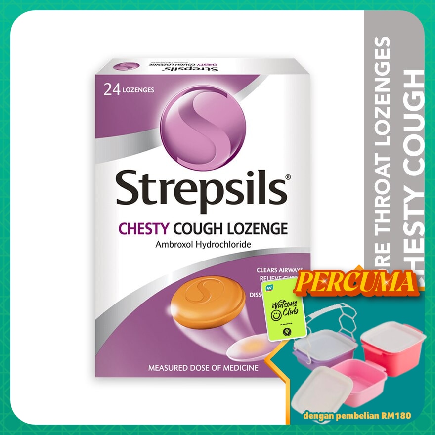 Sore Throat Lozenges Chesty Cough 24s