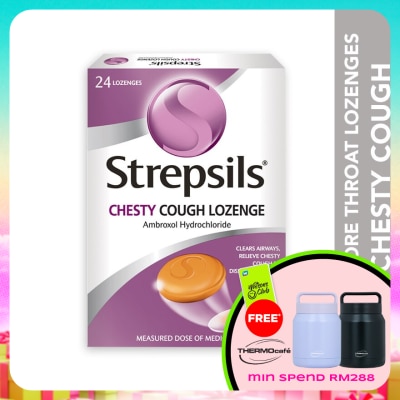 STREPSILS - Sore Throat Lozenges Chesty Cough 24s