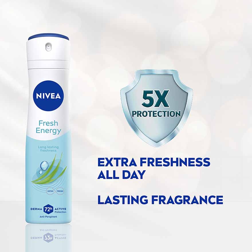 Deodorant Energy Fresh Spray Twin Pack 2x150ml image