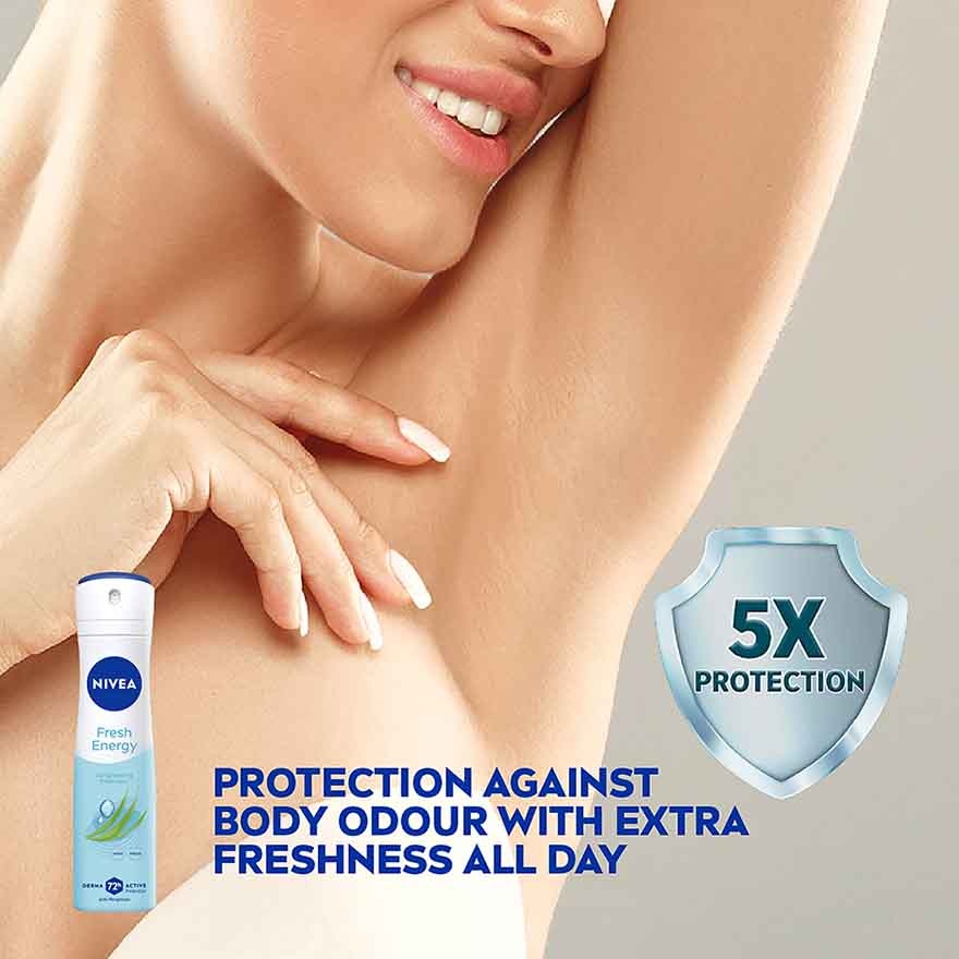 Deodorant Energy Fresh Spray Twin Pack 2x150ml image