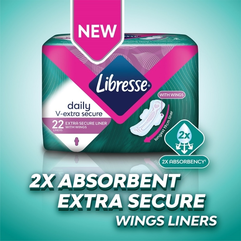 Daily V-Extra Secure Liner with Wing 19cm 22s