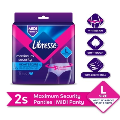 LIBRESSE Maximum Security Midi Panties L 2’s