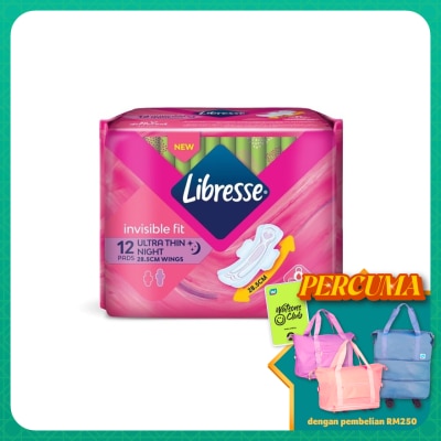 LIBRESSE Invisible Fit Ultra Thin Night Wing 28.5cm 12s