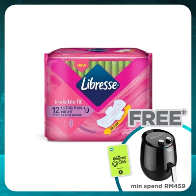 LIBRESSE Invisible Fit Ultra Thin Night Wing 28.5cm 12s