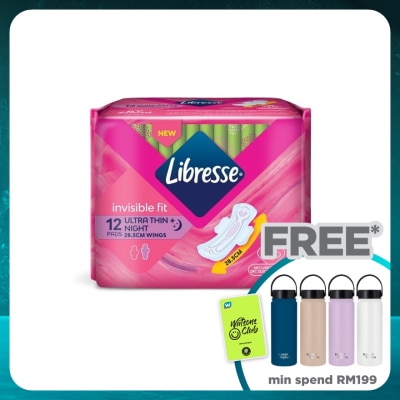 LIBRESSE Invisible Fit Ultra Thin Night Wing 28.5cm 12s