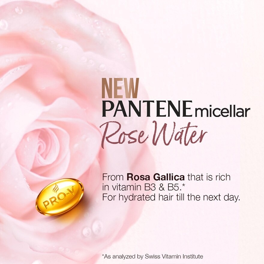 Micellar Shampoo Rose Water Detox & Hydrate 530ml