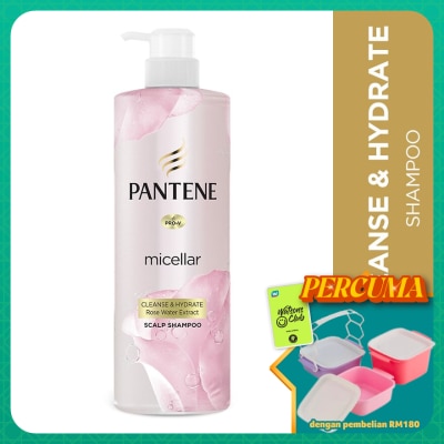 PANTENE - Micellar Shampoo Rose Water Detox & Hydrate 530ml