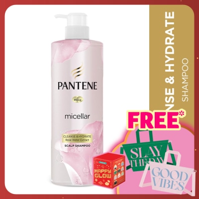 PANTENE Micellar Shampoo Rose Water Detox & Hydrate 530ml