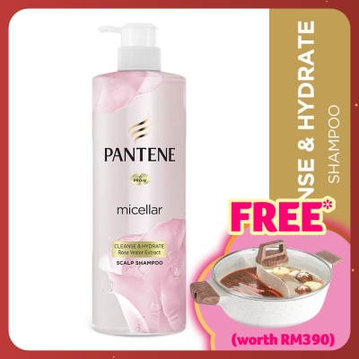 PANTENE Micellar Shampoo Rose Water Detox & Hydrate 530ml
