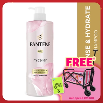 PANTENE Micellar Shampoo Rose Water Detox & Hydrate 530ml
