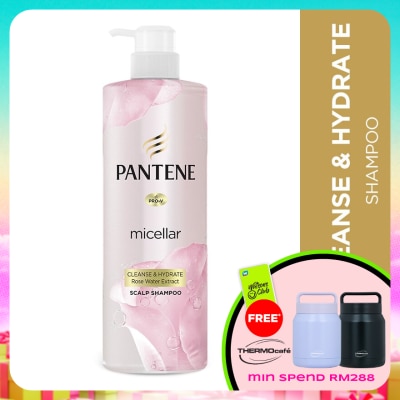 PANTENE - Micellar Shampoo Rose Water Detox & Hydrate 530ml