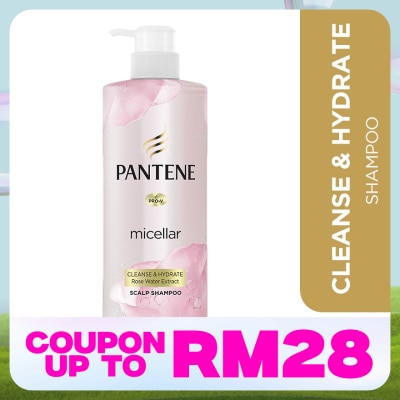 PANTENE Micellar Shampoo Rose Water Detox & Hydrate 530ml