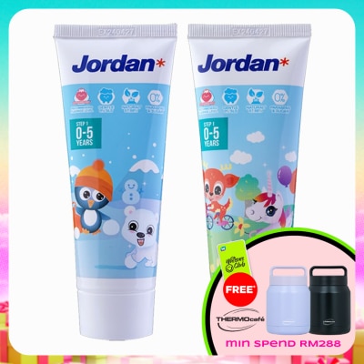 JORDAN - Kids Step 1 0-5 Years Toothpaste Strawberry 75g