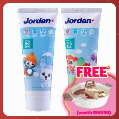 JORDAN Kids Step 1 0-5 Years Toothpaste Strawberry 75g