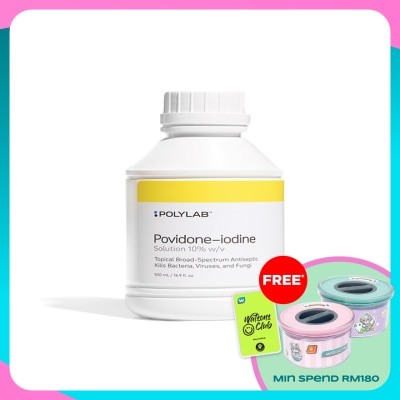 POLYLAB Povidone Iodine Solution 10% 500ml