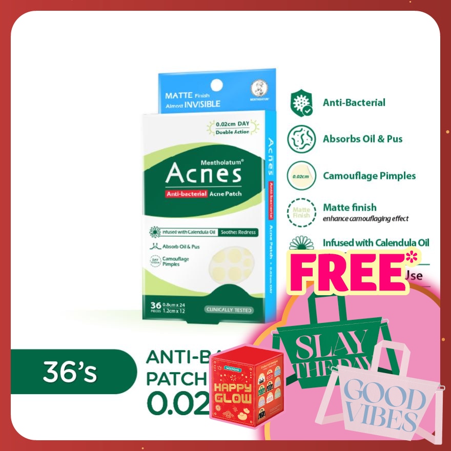 Anti-Bacterial Calendula Day Patch 36's